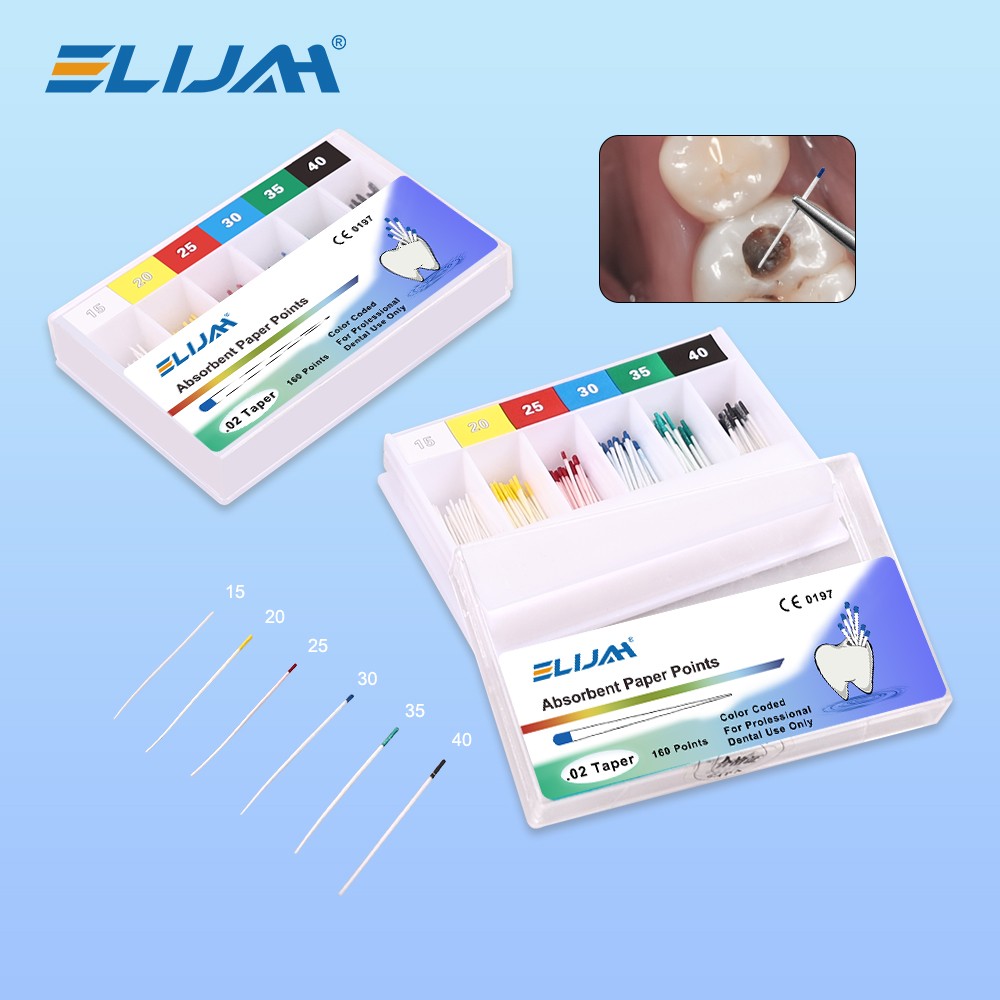 Dental Endodontic Absorbent Paper Points Taper 0.02/ 0.04 /0.06 15#-40# 45#-80#