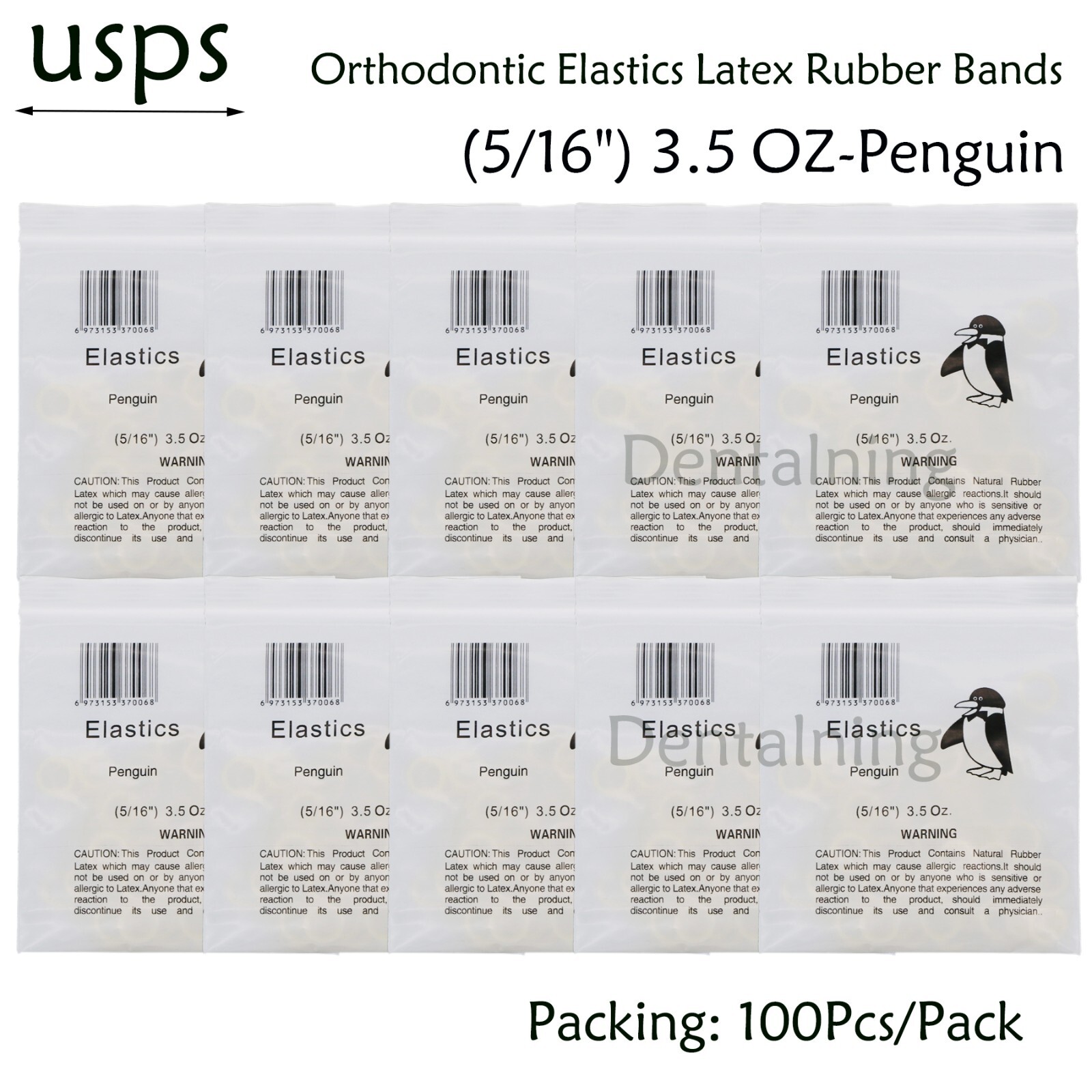 1000Pcs US Dental Orthodontic Rubber Bands Ortho Elastics Latex Braces 3.5 OZ