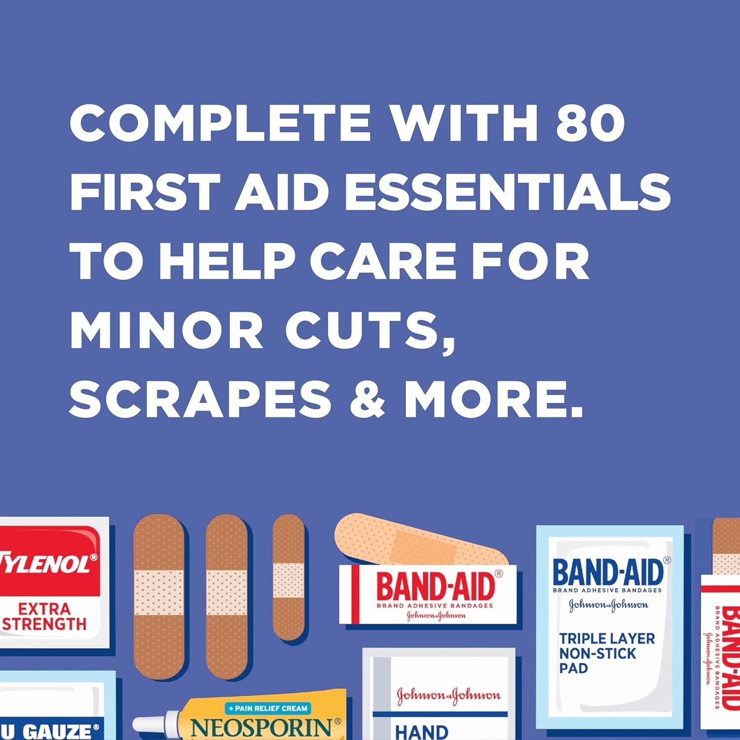 BAND-AID BRAND TRAVEL READY PORTABLE EMERGENCY FIRST AID KIT WITH FREE POSTAGE