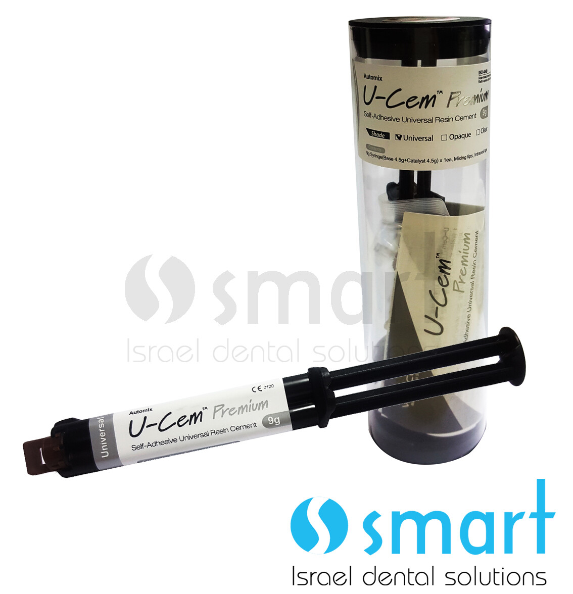 Dental U-Cem Resin Cement dual cured self etch self adhesive 9 g auto mix