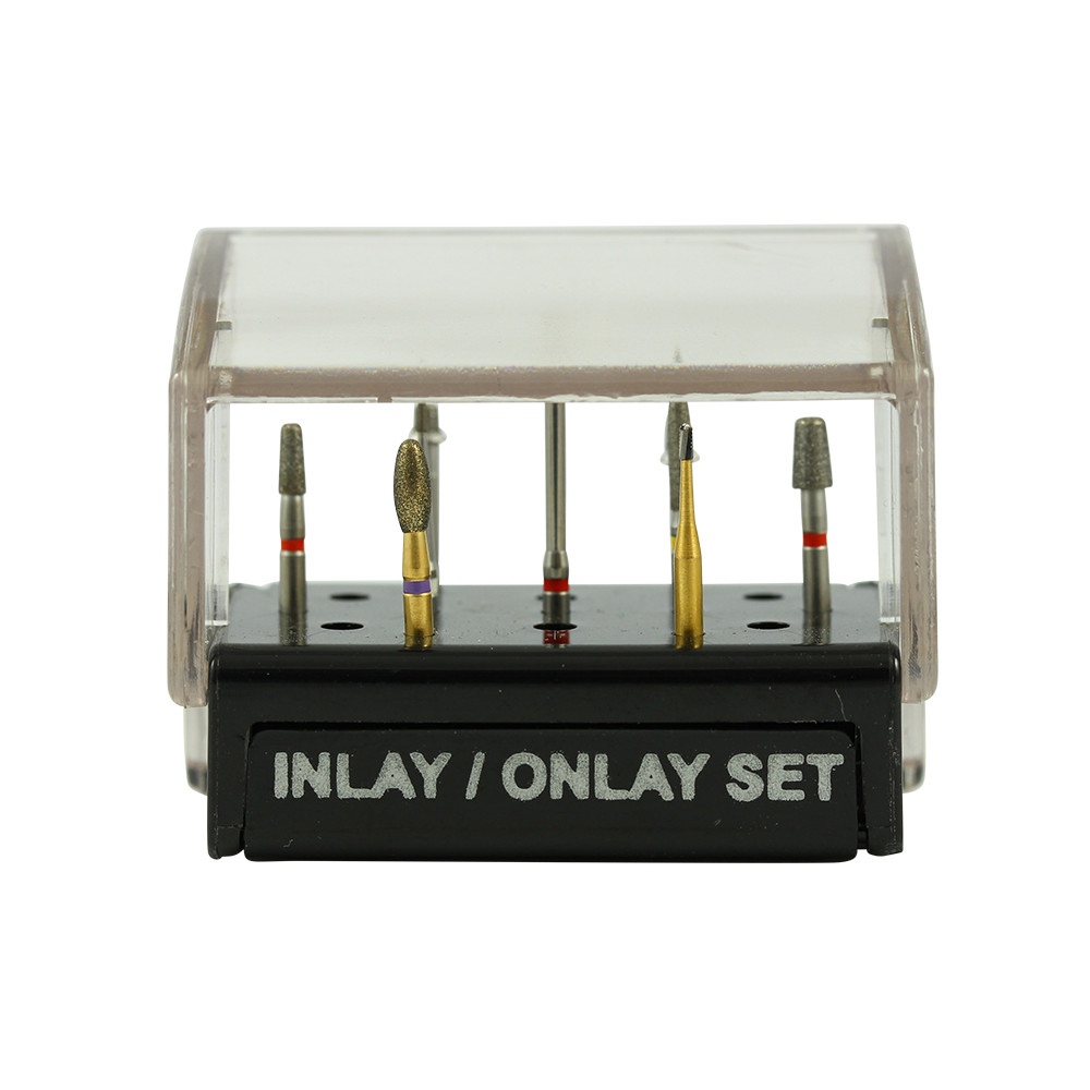 Dental MDT Inlay, Onlay and Overlay Bur Set Stainless Steel With Diamond Coating