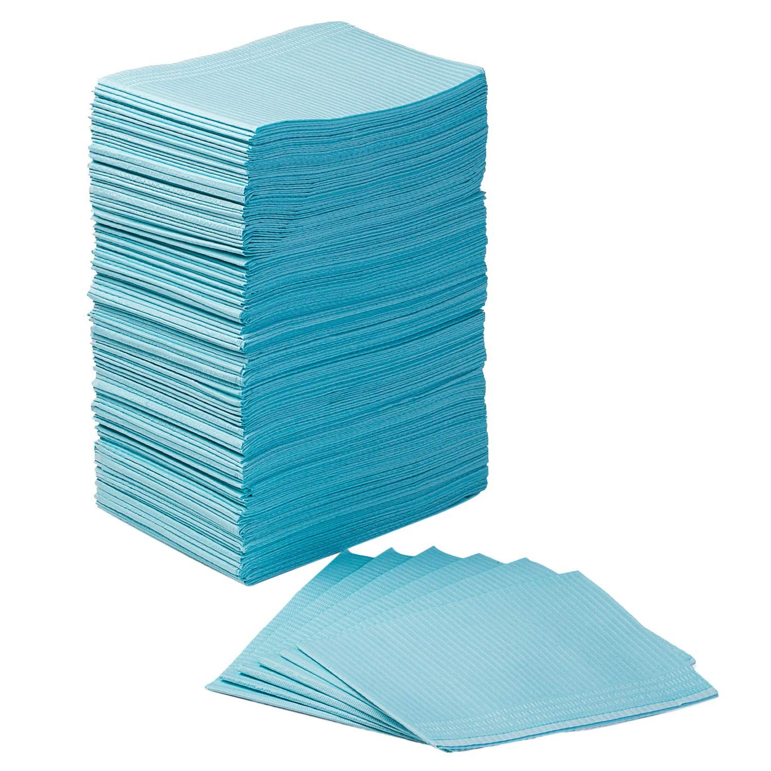 125 Pack Dental Bibs 3-Ply Disposable Dental Bibs 13″ x 18″ Patient Bib | 2-P…