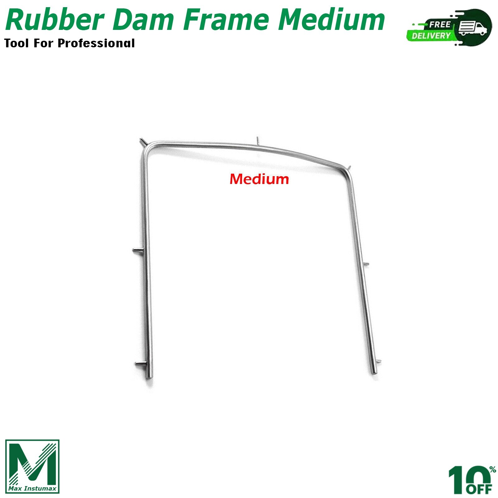 Dental Rubber Dam Kit Universal Brinker Clamps Frame Punch Forceps Mesh Cassette