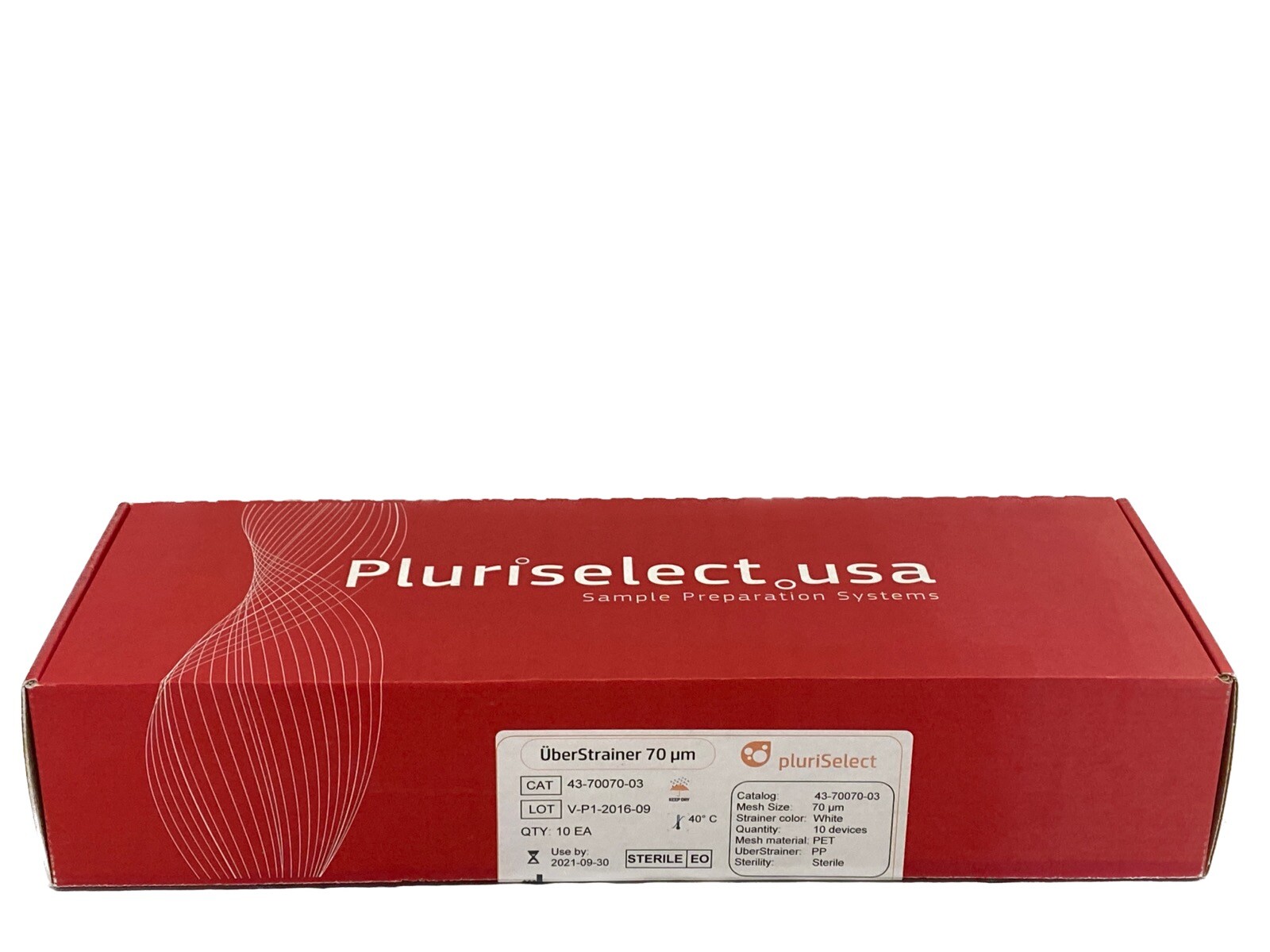 (10/Pk) PLURISELECT UberStrainer 70um PP Sample Preparation Device 43-70070-03