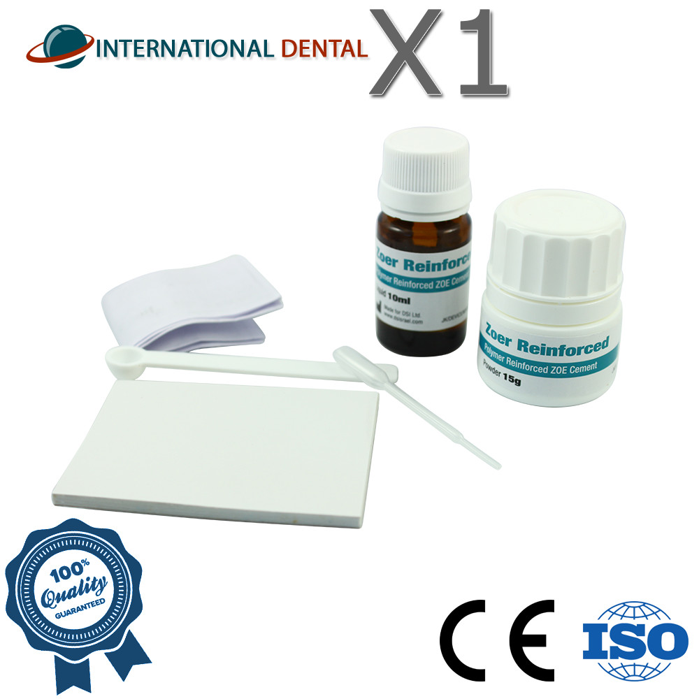 Dental Zoer RF Polymer Reinforced ZOE Cement Powder 15g + Liquid 10ml