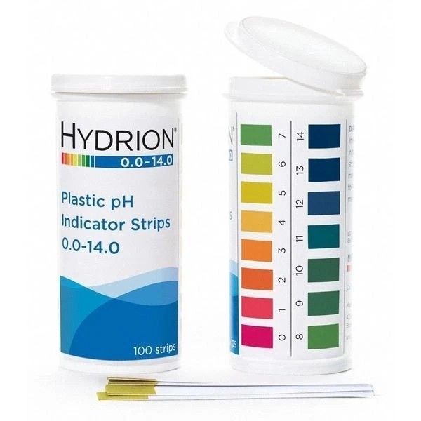 HYDRION 9800 Plastic pH Indicator Test Strip Stick Spectral Tape WideRange 0-14