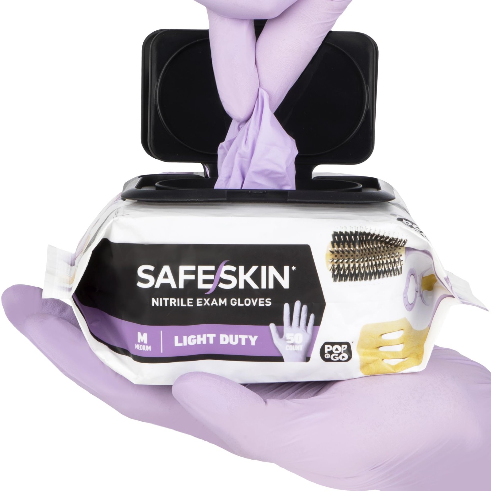 Nitrile Disposable Gloves, 200 Count, Light Duty, Medium Size, – For Food Han…