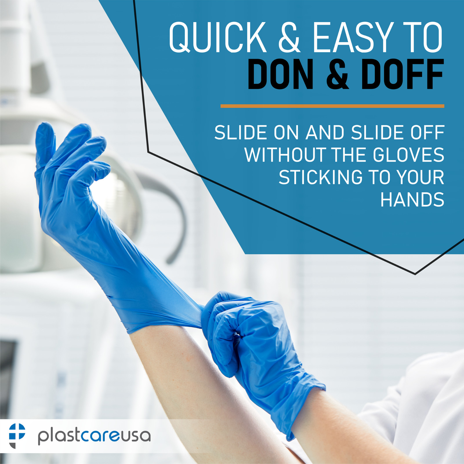 2000 Large Blue Nitrile Premium Exam Medical Gloves (Latex & Powder Free)