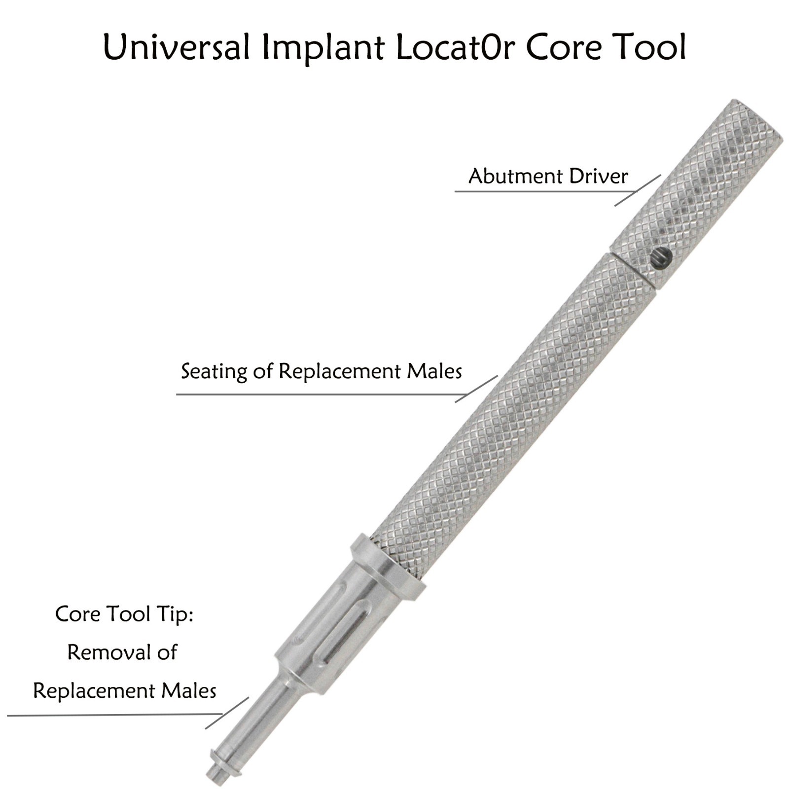 US Nobel Active Locator Overdenture Abutment Narrow Platform NP NA352 & Male Cap