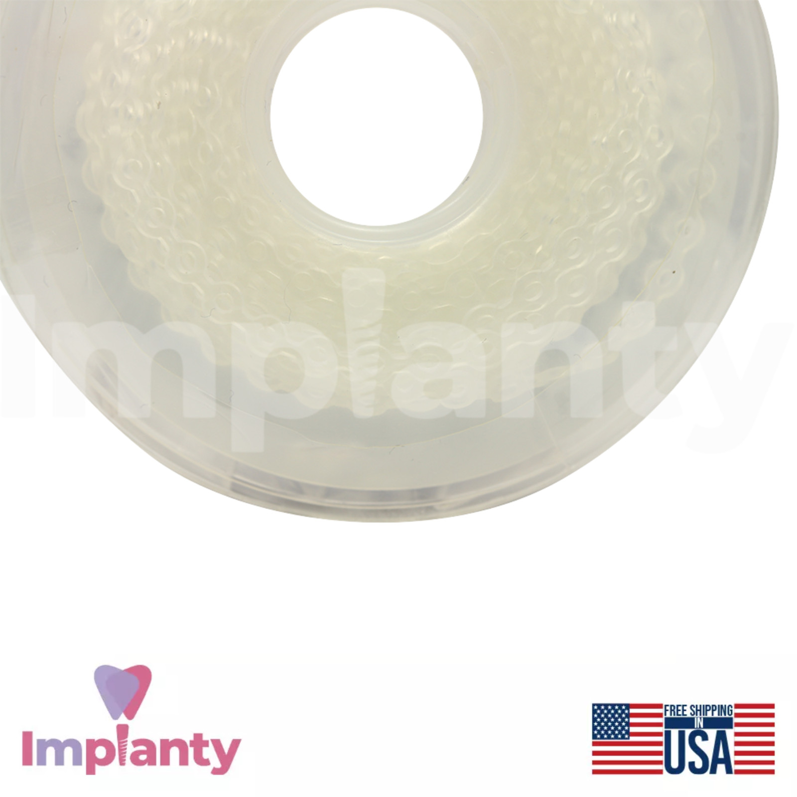 Morelli Dental Elastic Chain Crystal Clear Medium Gap 4.5m Dentistry Tool