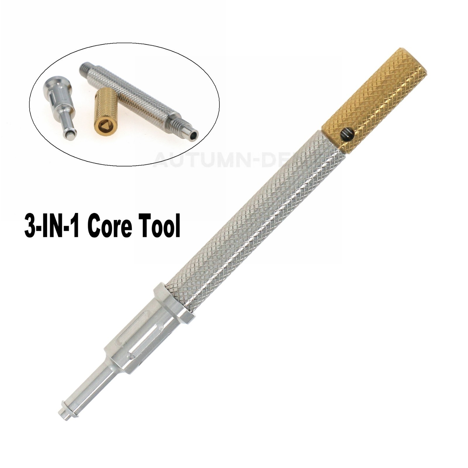 US Dental Denture Remove Core Tool Caps Metal Carry Place Remove Insert Locat or