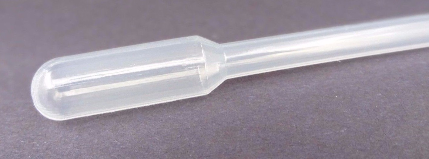 Pack of 50 Cardinal Health Plastic Transfer Pipet 3.5 ml Draw Large Bulb Pipette