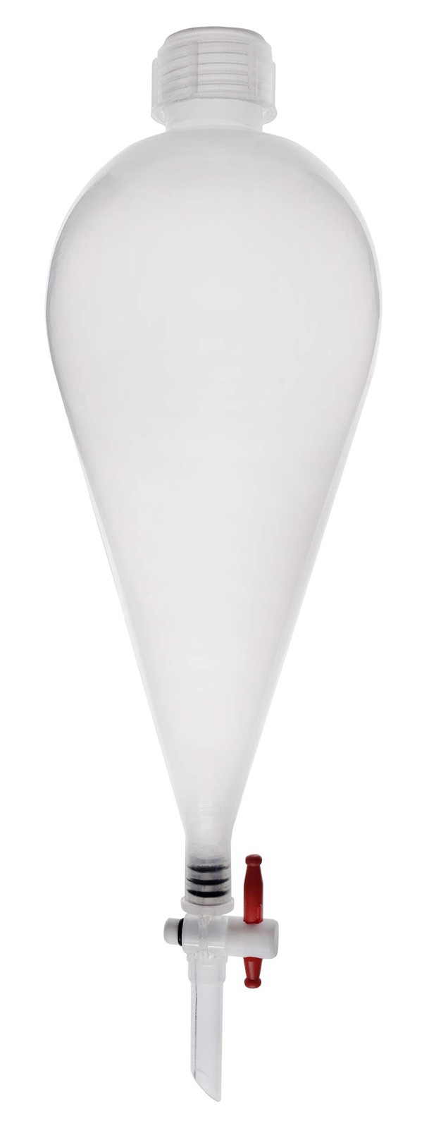 500mL Polypropylene Plastic Separatory Funnel PP Stopcock PTFE Plug LeakProof