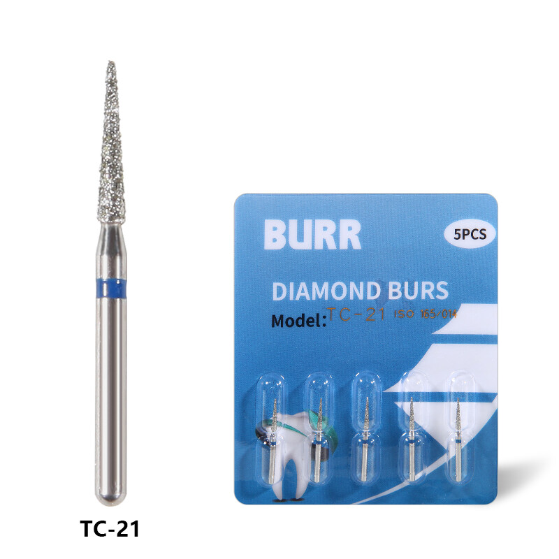 Dental FG Diamond Burs Fit For High Speed Handpiece Friction Grip 1.6mm 5pc/pack