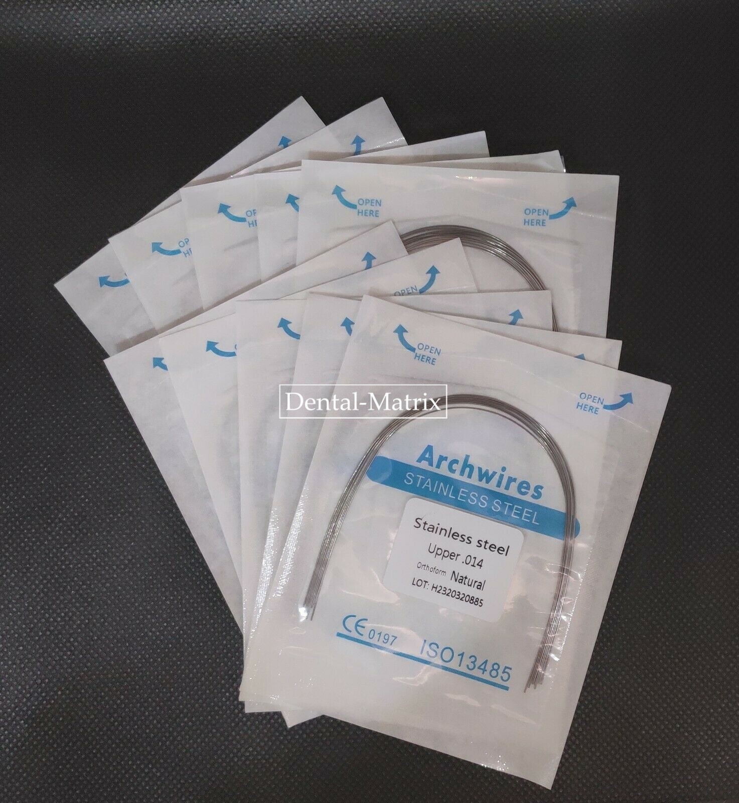 100 Dental Ortho Arch Wire Super Elastic Niti Stainless Steel Natural Form Round