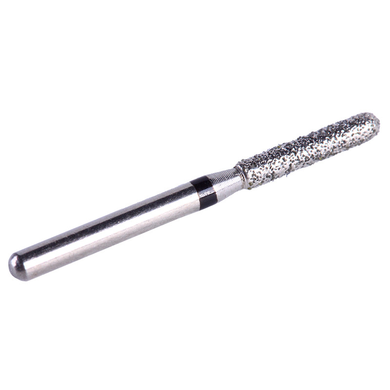10pcs Diamond Bur High Speed Super Coarse Straight/Cylindrical Round Head SR-12S