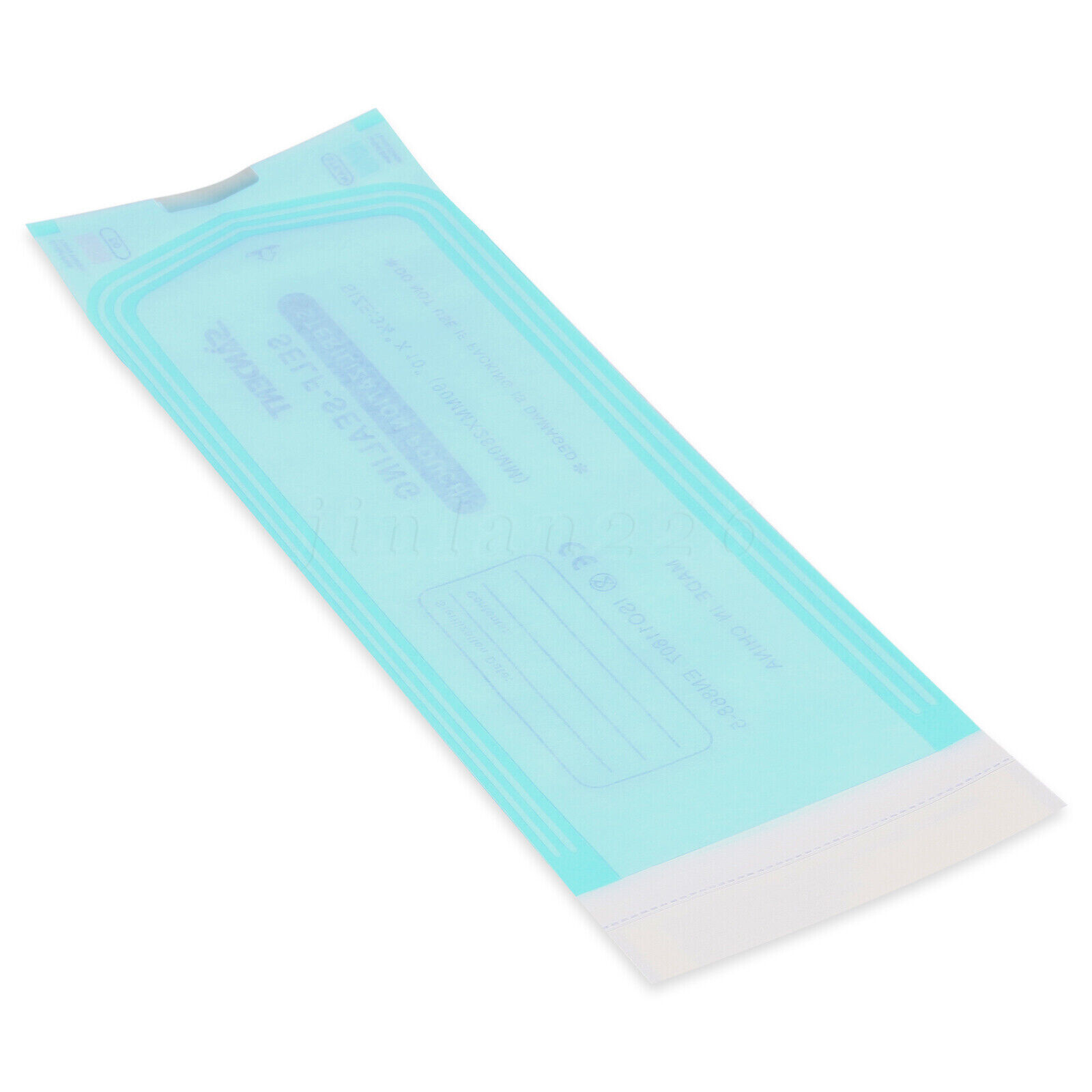 200 Self-Sealing Sterilization Pouch, 3.5″ x 10″ Paper/Blue Film (1 Box)