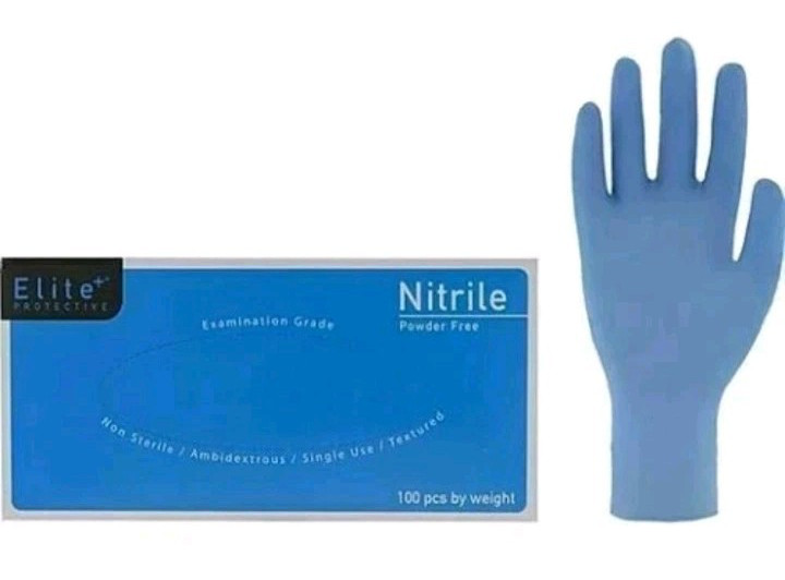 New Elite Blue Nitrile Exam Gloves Powder Free 1000 Count 10 Boxes of 100 Medium