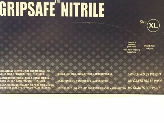 Sempermed GripSafe Nitrile gloves Powder Free XL 100/BX not for medical use
