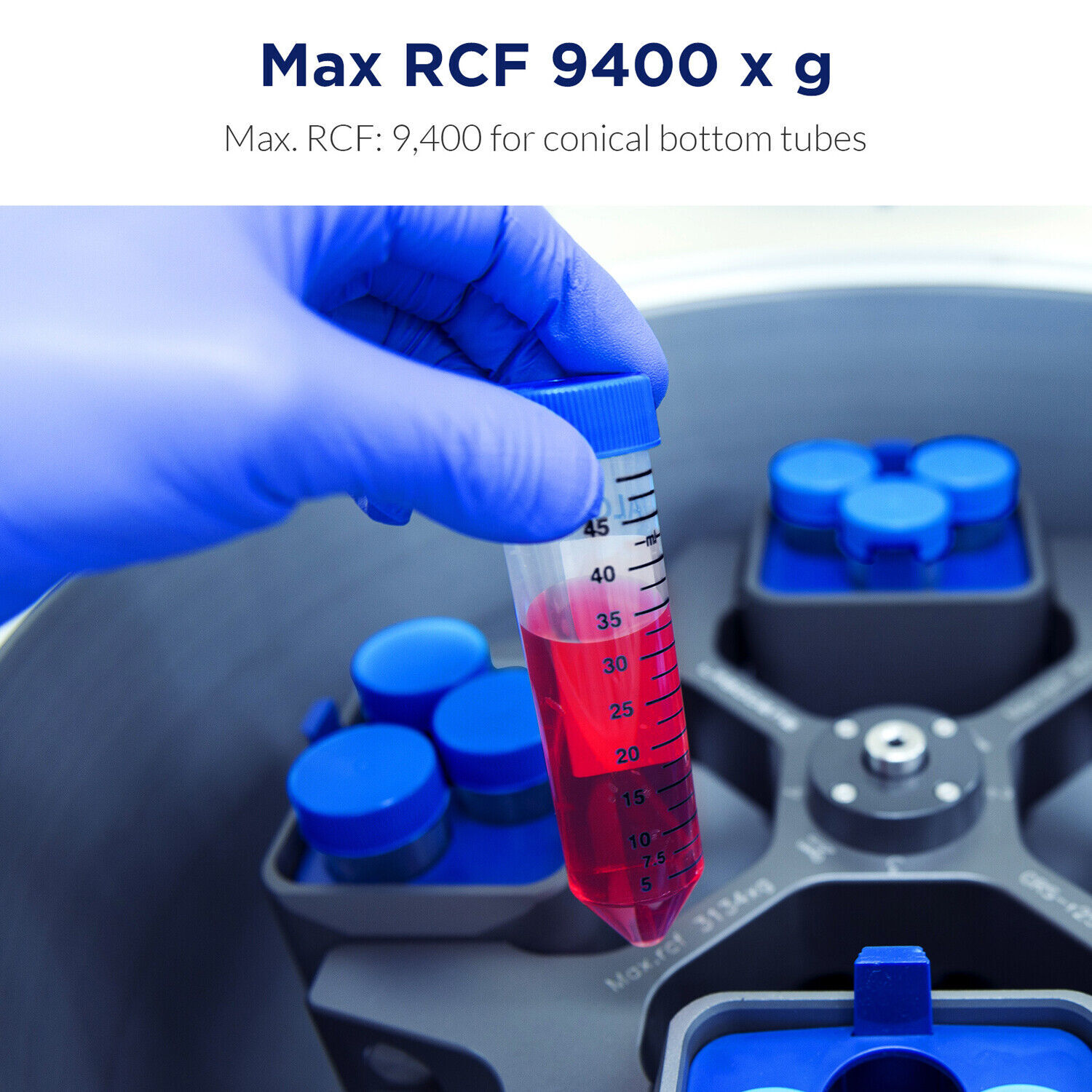 50mL Centrifuge Tube,Sterile,Conical Tube PP,Vial Test Tube,Mark for Agar Slants