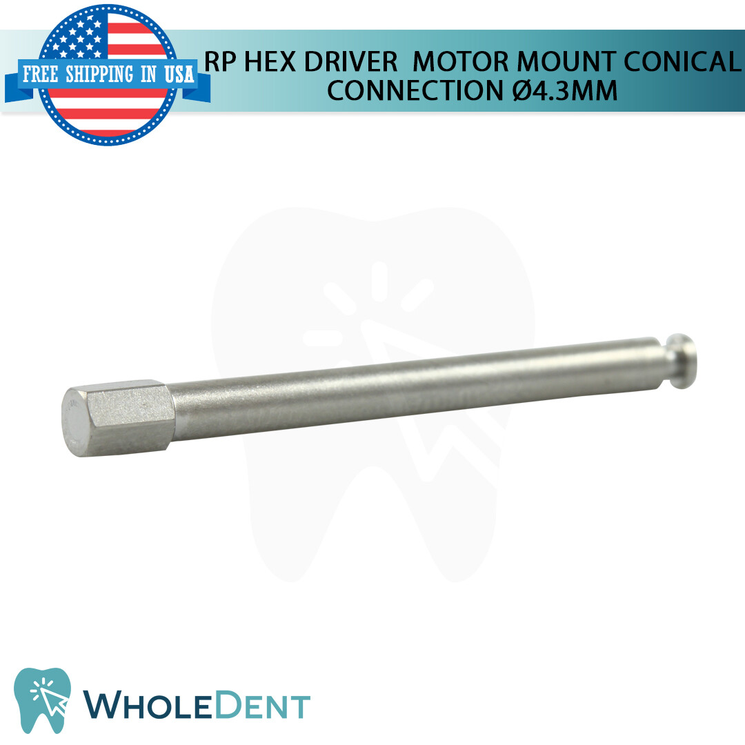 RP Conical Connection Motor Mount Hex Driver 2.65mm Low Speed Dental Implant