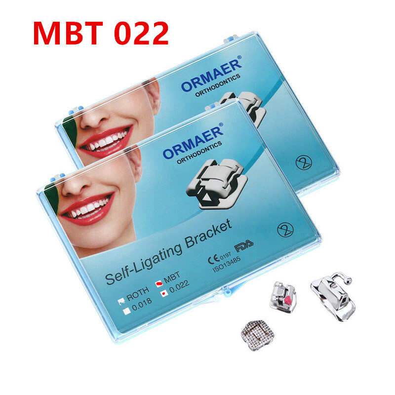 Dental Orthodontic ORMAER Self-Ligating Bracket Buccal Tube Mini MBT Roth 022