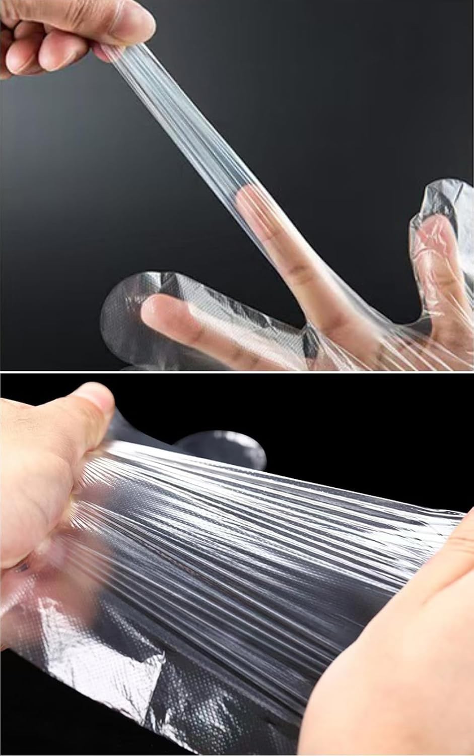 400 Count Disposable Poly Plastic Gloves for Cooking, Food Prep and Food