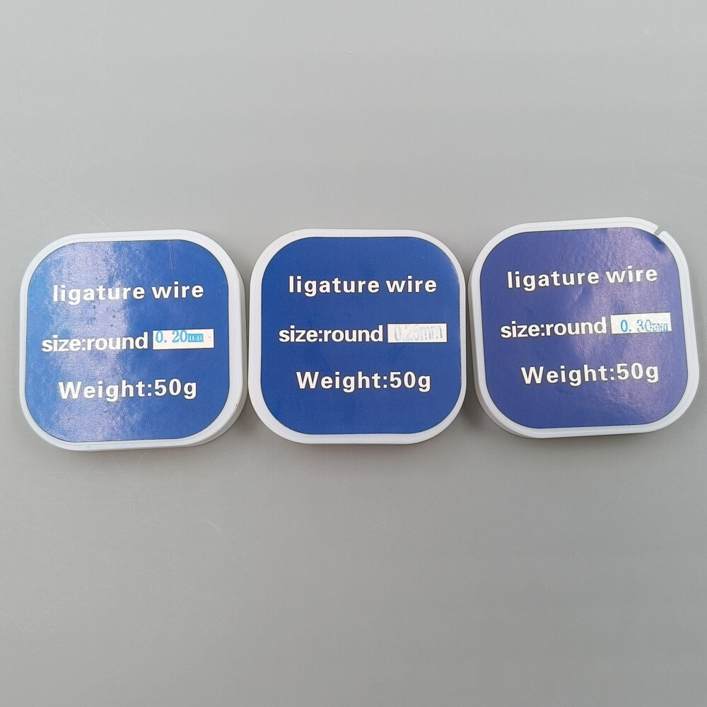 50g Dental Medical Wire Line 0.2/0.25/0.3mm 50g Plastic And Stainless Steel Roll