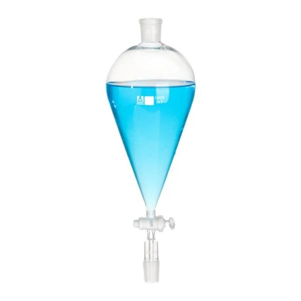 Pear-shaped Separating Funnel 60ml-1000ml Borosilicate Lab Supply Piston ca