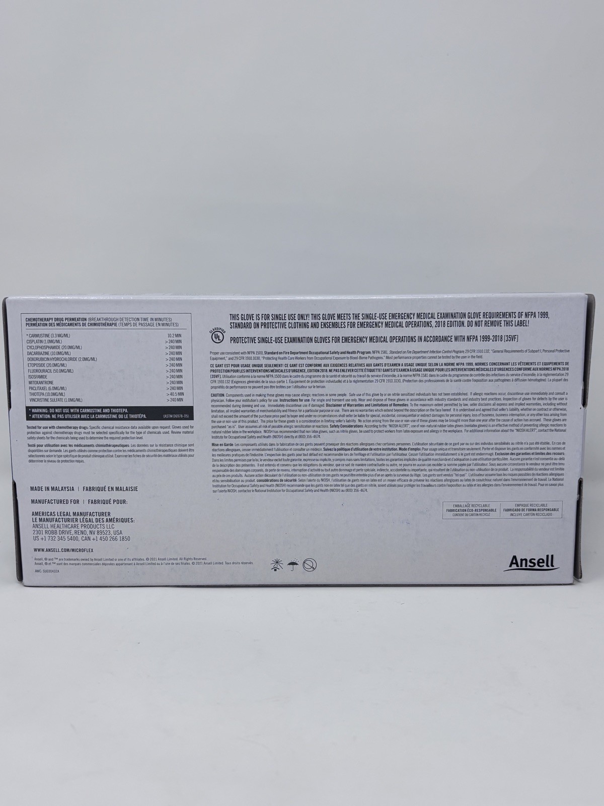 2 Boxes – Ansell Microflex Diamond Grip & Supreno Examination Gloves XXL
