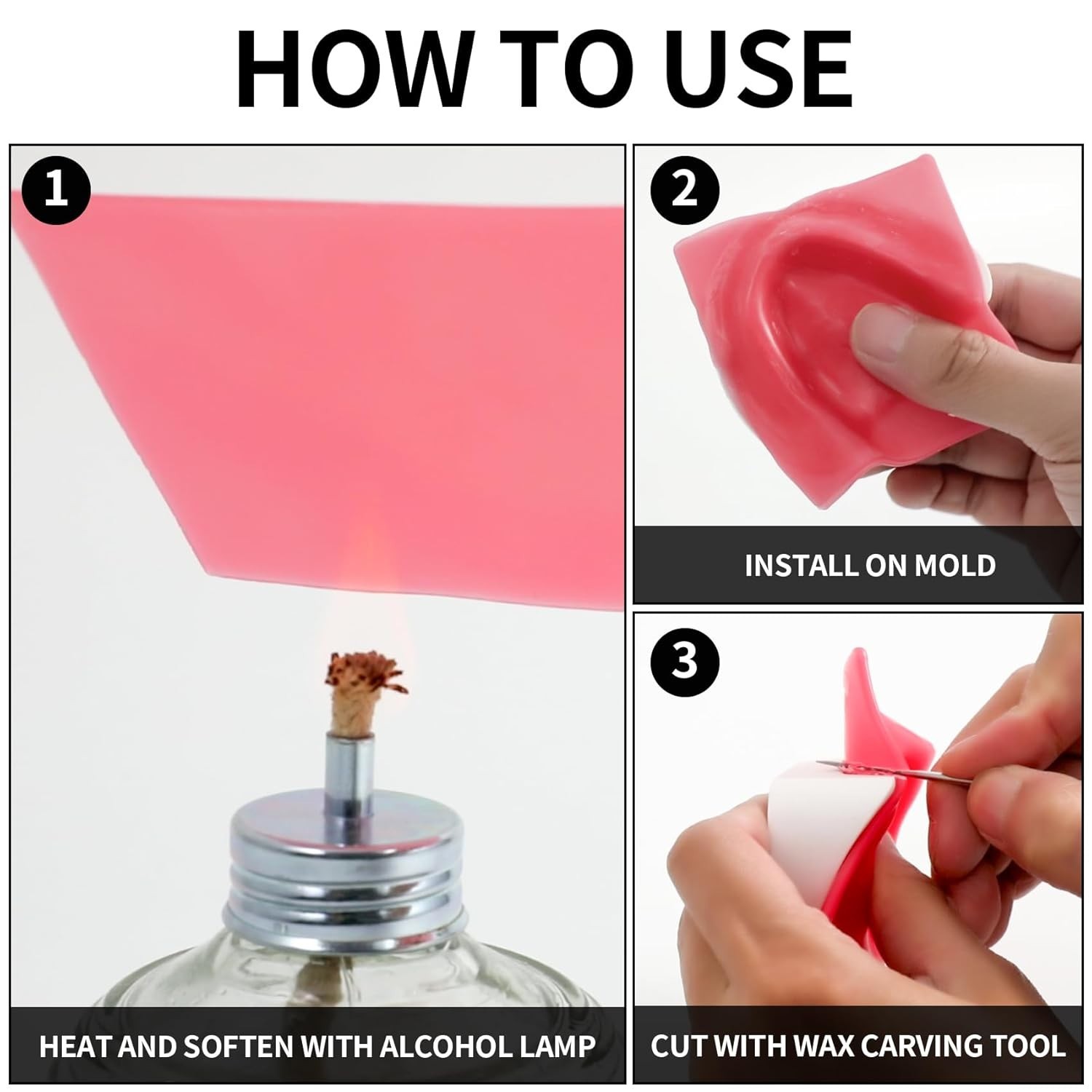 Versatile Dental Wax Sheets for Professional Lab Use and Sculptural Applications