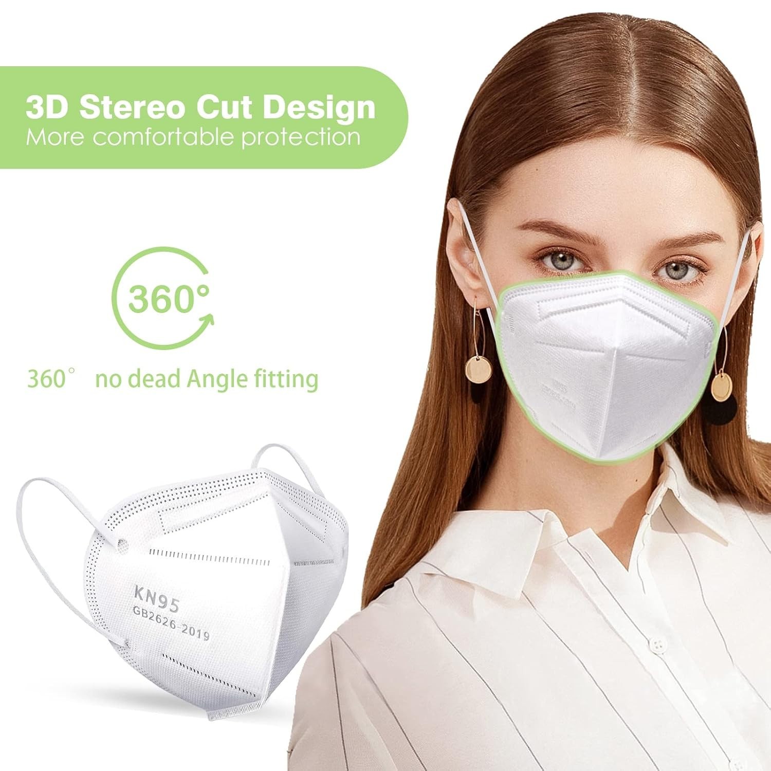 50 Pcs Lightweight 5-Layer Face Masks – Comfortable & Disposable Safety Gear