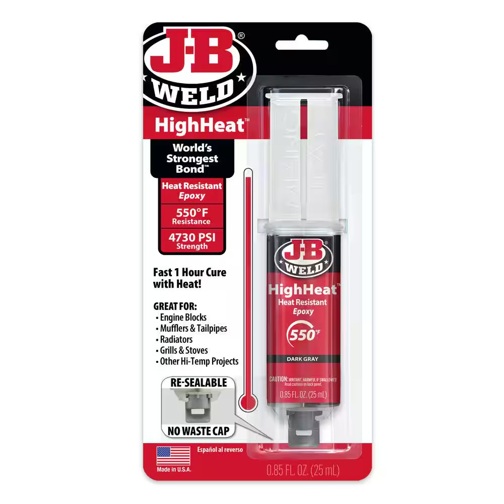 Highheat 25 Ml (0.85 Fl. Oz.) Temperature Resistant Epoxy Syringe