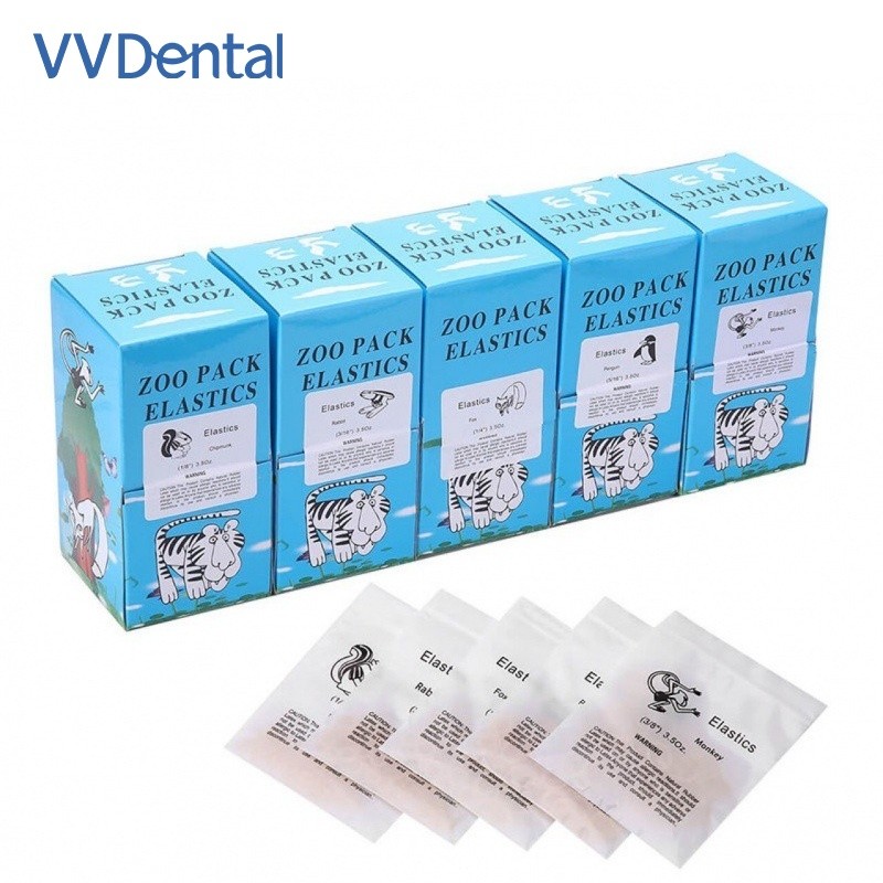 5000Pcs Dental Orthodontic Elastics Braces Rubber Bands 3.5/5.0/6.5OZ