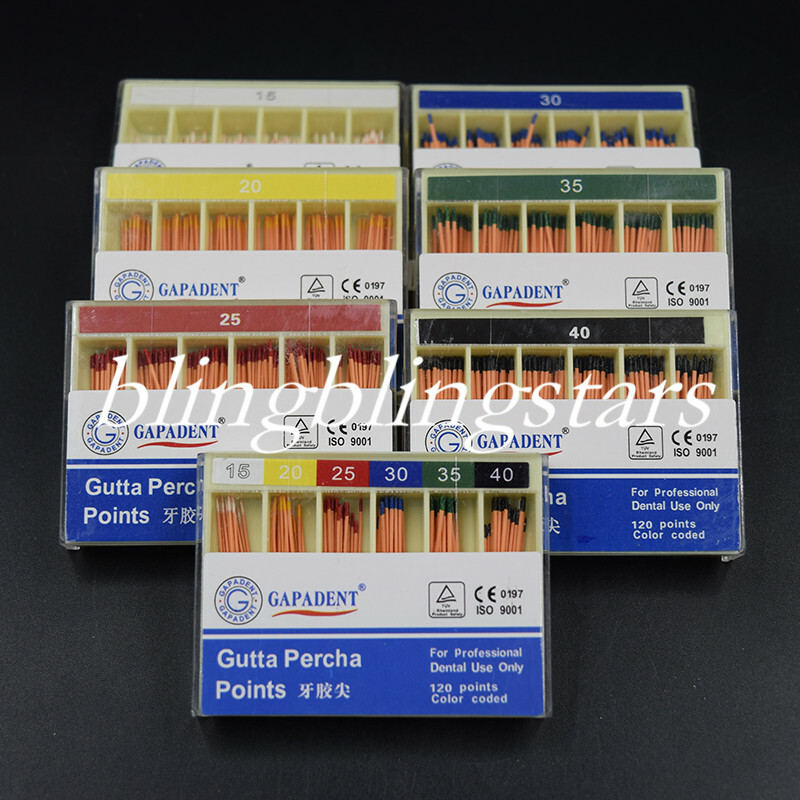 120 Pcs/Box Dental Gutta Percha Absorbent Paper Points Endodontic Oxide GAPADENT