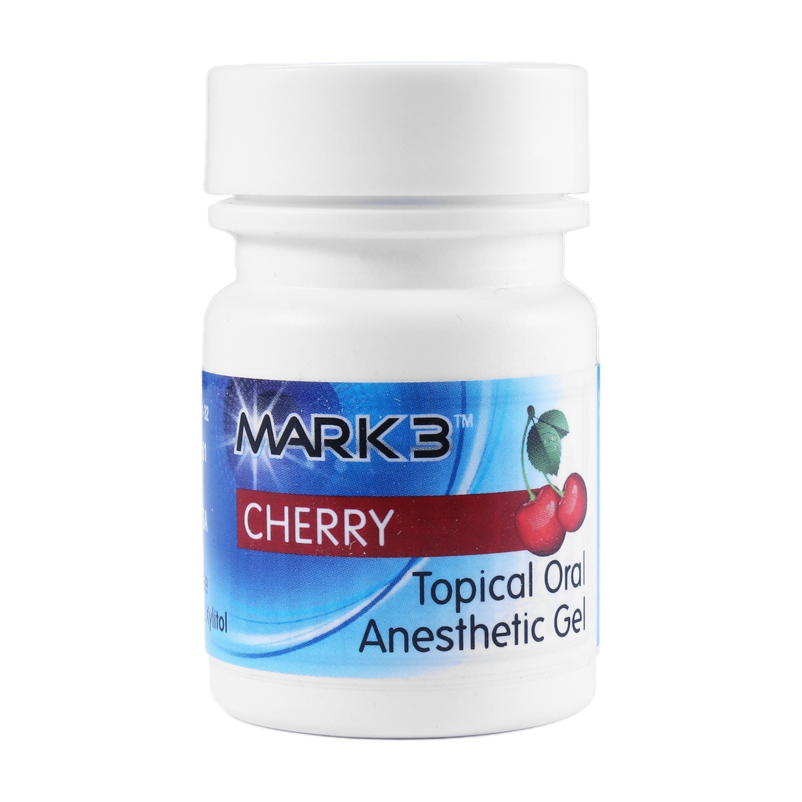 MARK3 Dental Topical Anesthetic Gel Cherry 20% Benzocaine 1OZ Jar