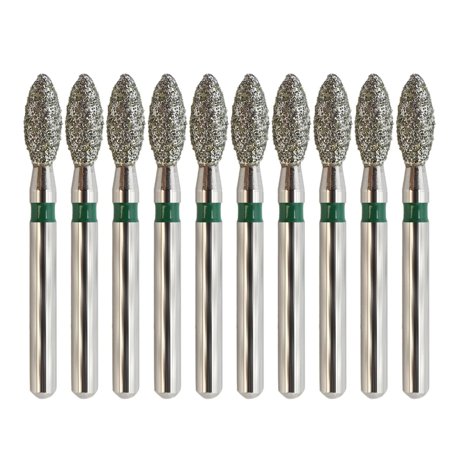 Dental High Speed Round Diamond FG Pear Round End Taper Football Egg Barrel Burs