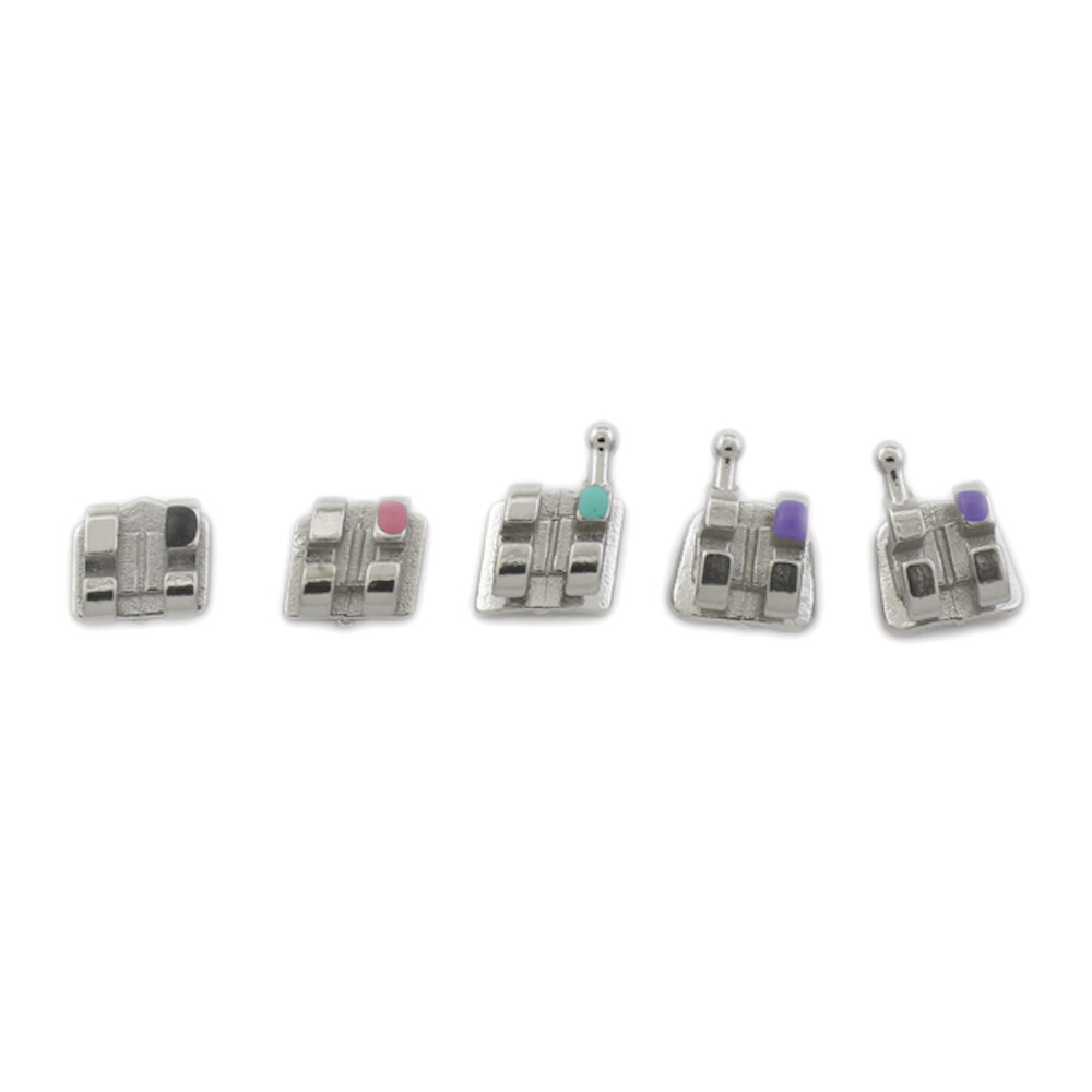 Dental Orthodontic Brackets Mini Roth 0.022 Ortodoncia Metal Braces 345 Hook 5-5