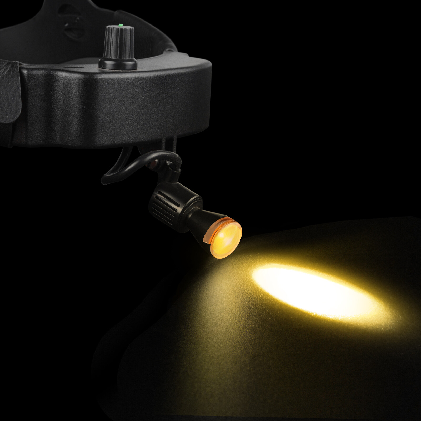 Integrated Dental Wireless 3W LED Headlight Spot Size Adjustable ENT Headlamp