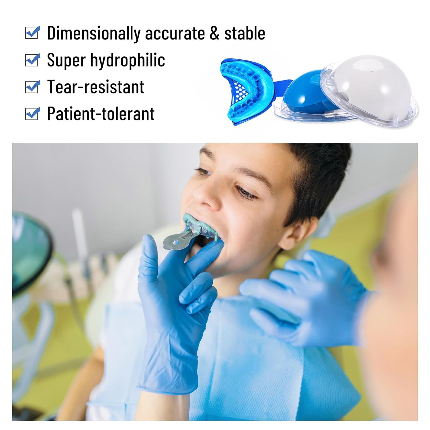 24x 25g (2 boxes ) Dental Hydrophilic Firmer Teeth Impression Putty Fast NEW