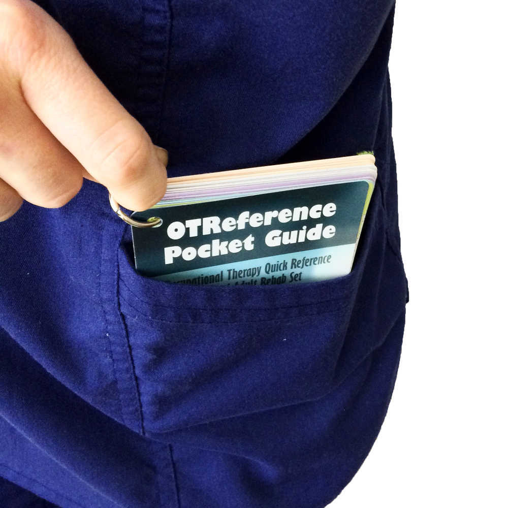 OT Reference Pocket Guide – General Adult Rehab Set for OT OTA PT PTA