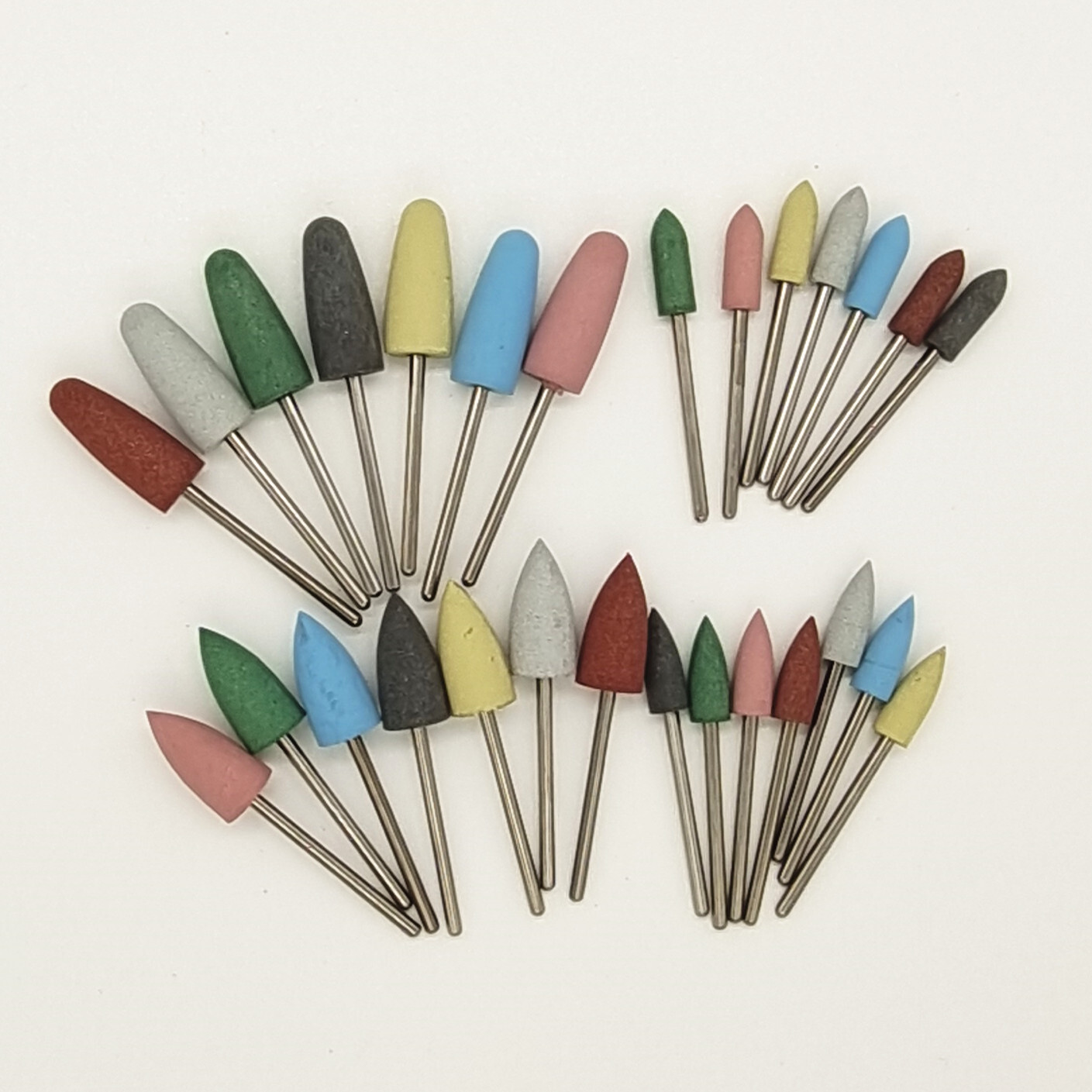 300 Pcs Dental 28 Size Silicone Rubber Polishers Diamond Polishing Burs