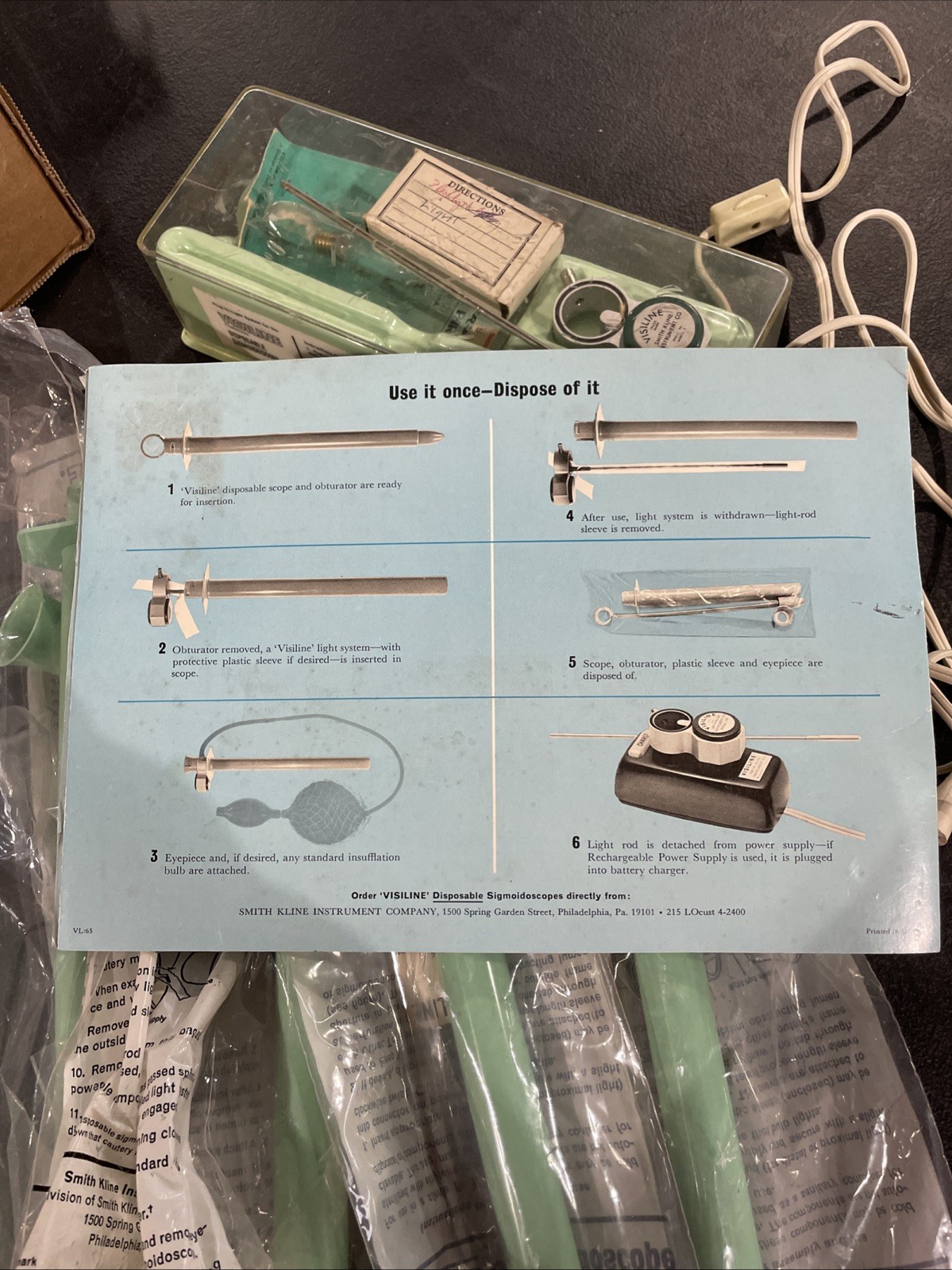 Smith Kline «VISILINE» Disposable Sigmoidoscopes