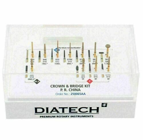 Dental Coltene Diatech Crown Preparation Kit II Free Ship