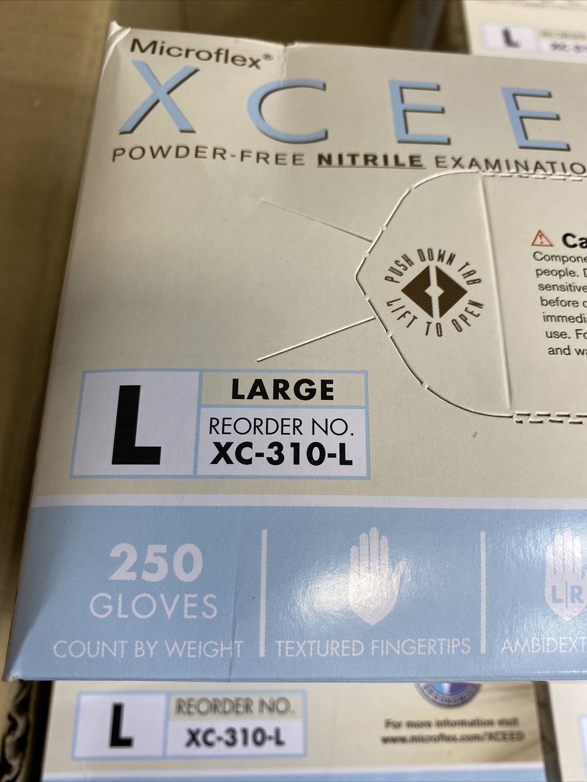Microflex Nitrile Gloves Large 6 Boxes with 250 Gloves Each