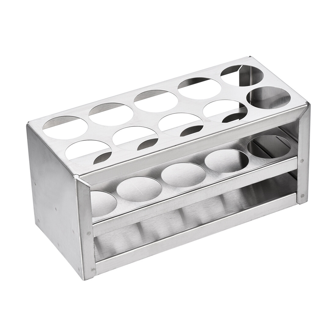 30 Holes 3 Layer Stainless Steel Test Tube Holder Rack for 26-29.5mm Tubes