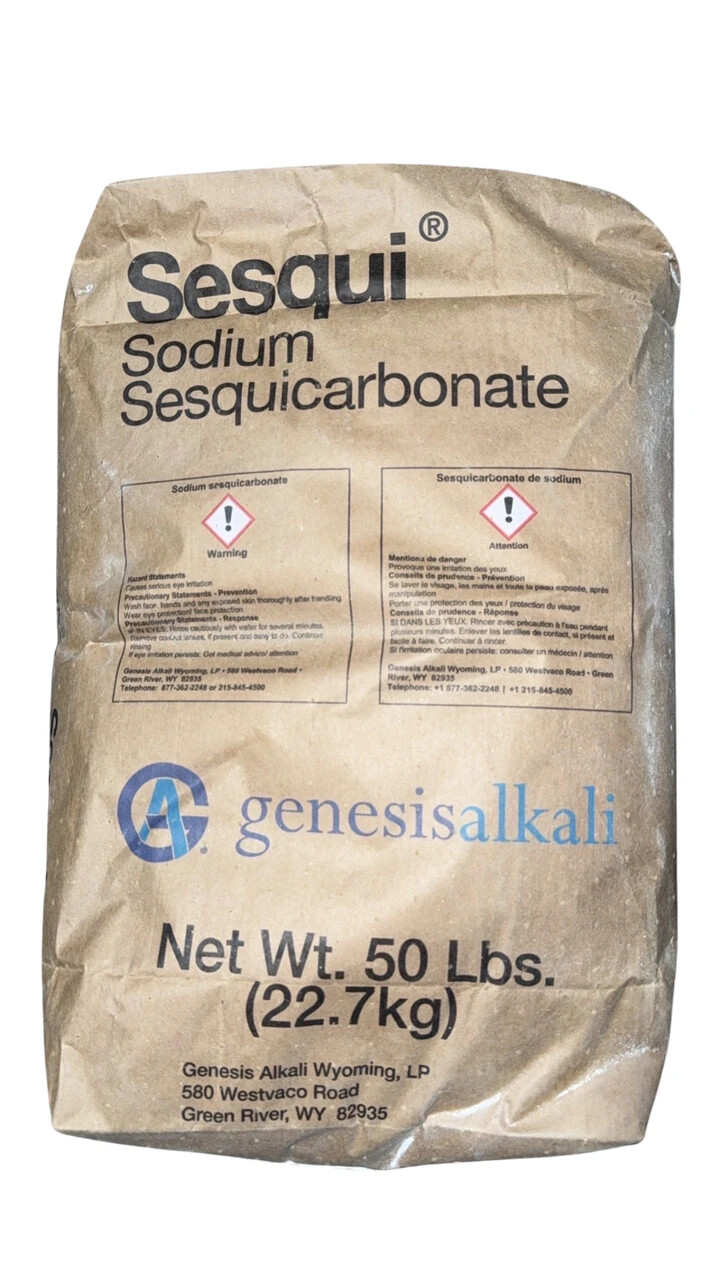 Sodium Sesquicarbonate 50 lbs 23kg [Na2CO3.NaHCO3 .2H2O]