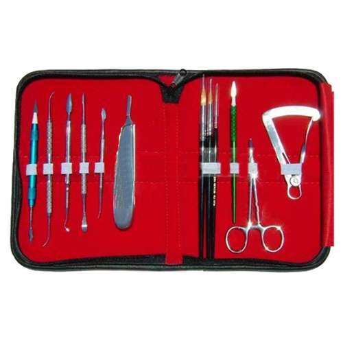 JSP Ceramists Tool Kit, 12 Tools in Zippered Case