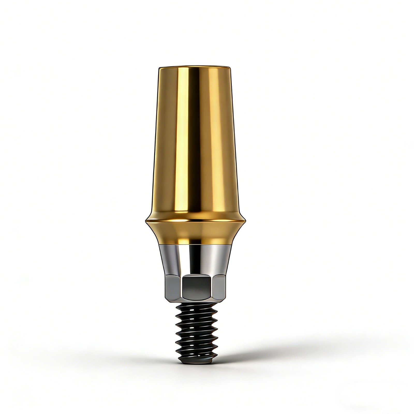 Dental Titanium Cemented Straight Abutment Fit Hiossen ET Regular Hex Platform
