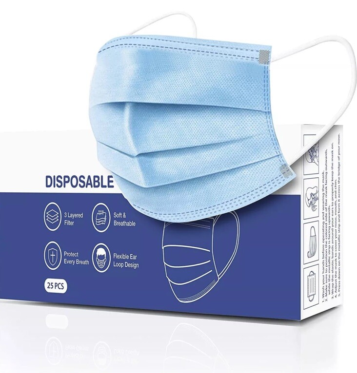 CandyCare Disposable Face Masks, Pack of 25